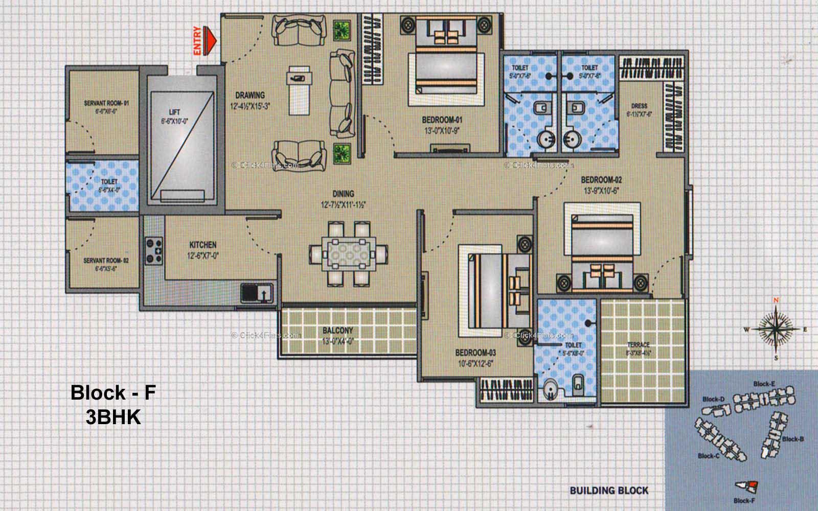 Park Regency 3 BHK 