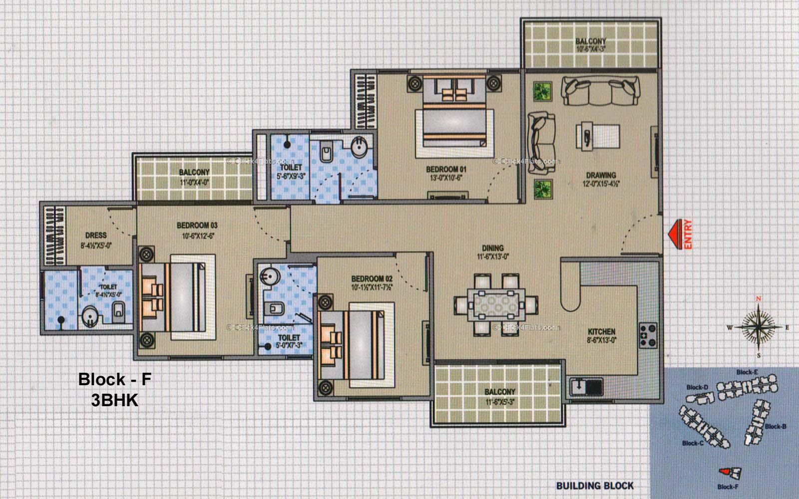 Park Regency 3 BHK 