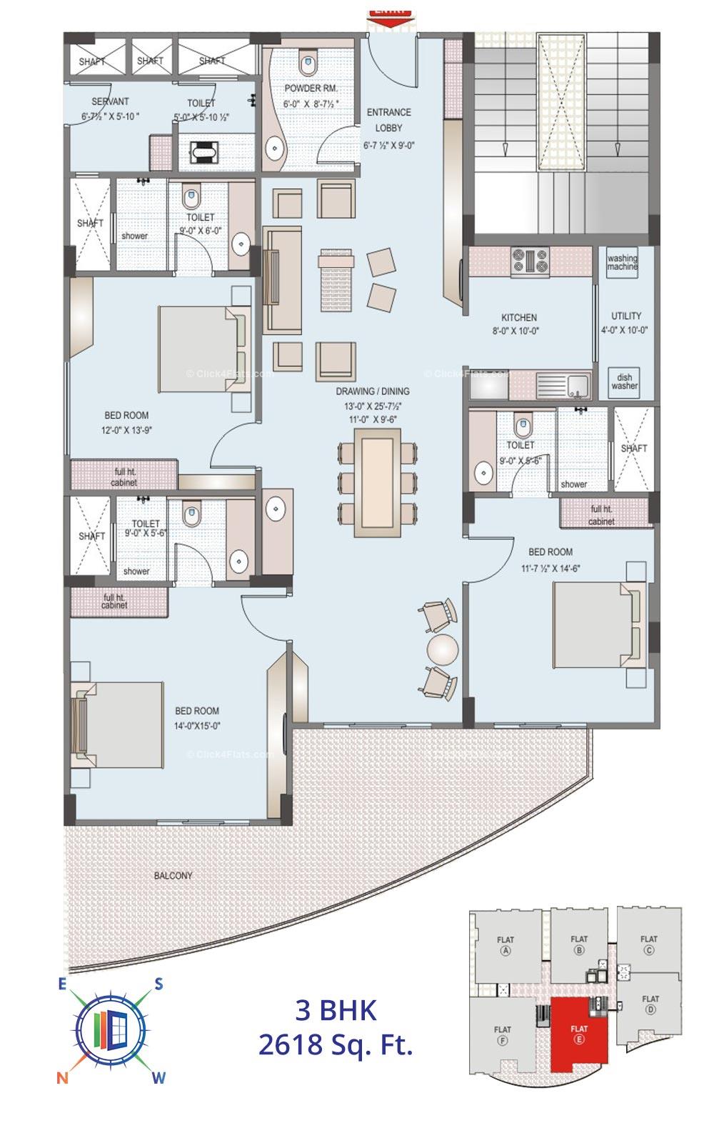 Felicity Solitaire 3 BHK 