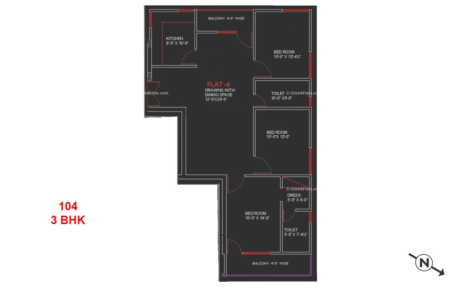 SNG Floreat 3 BHK 