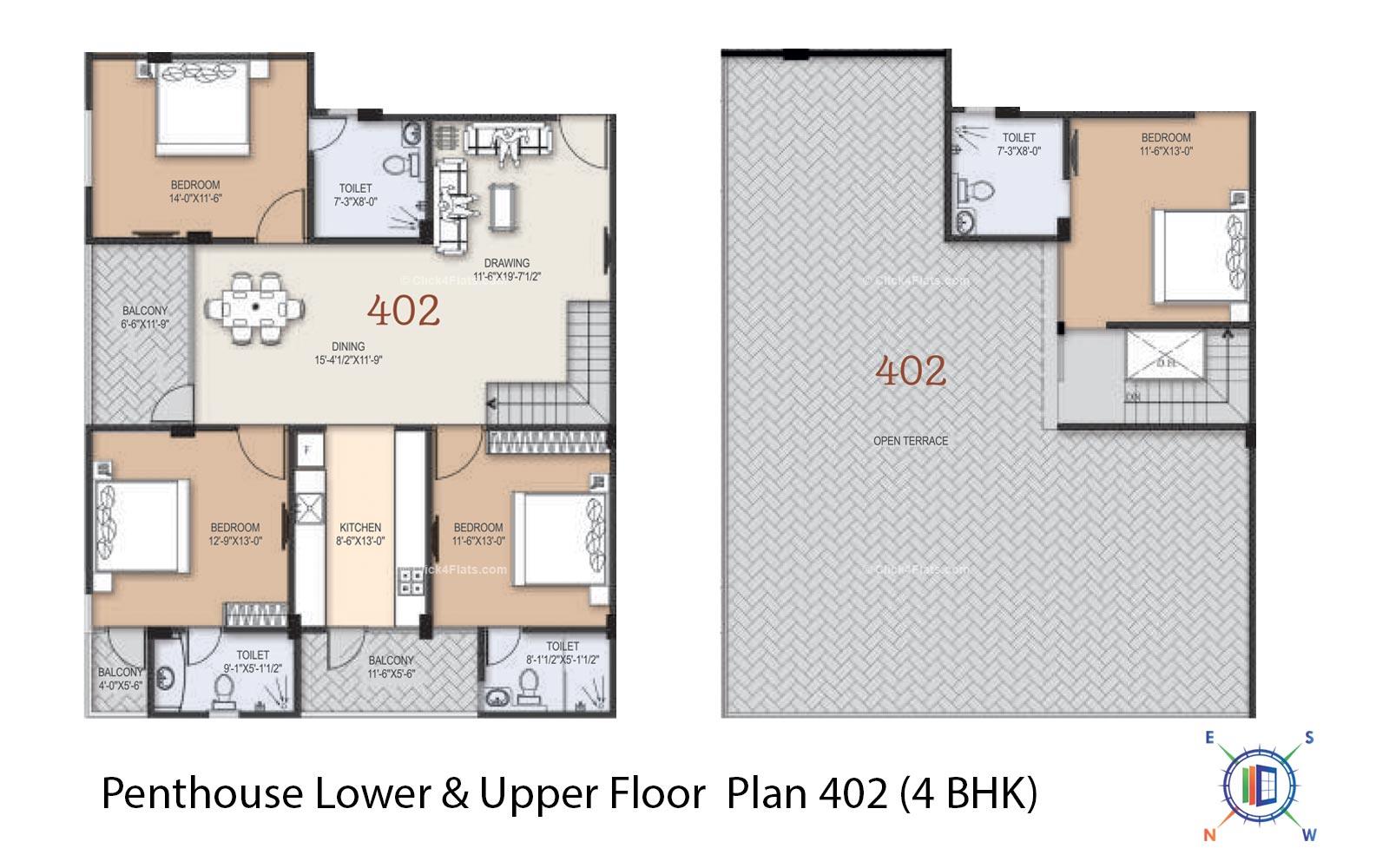 Kauls Gloria 4 BHK 