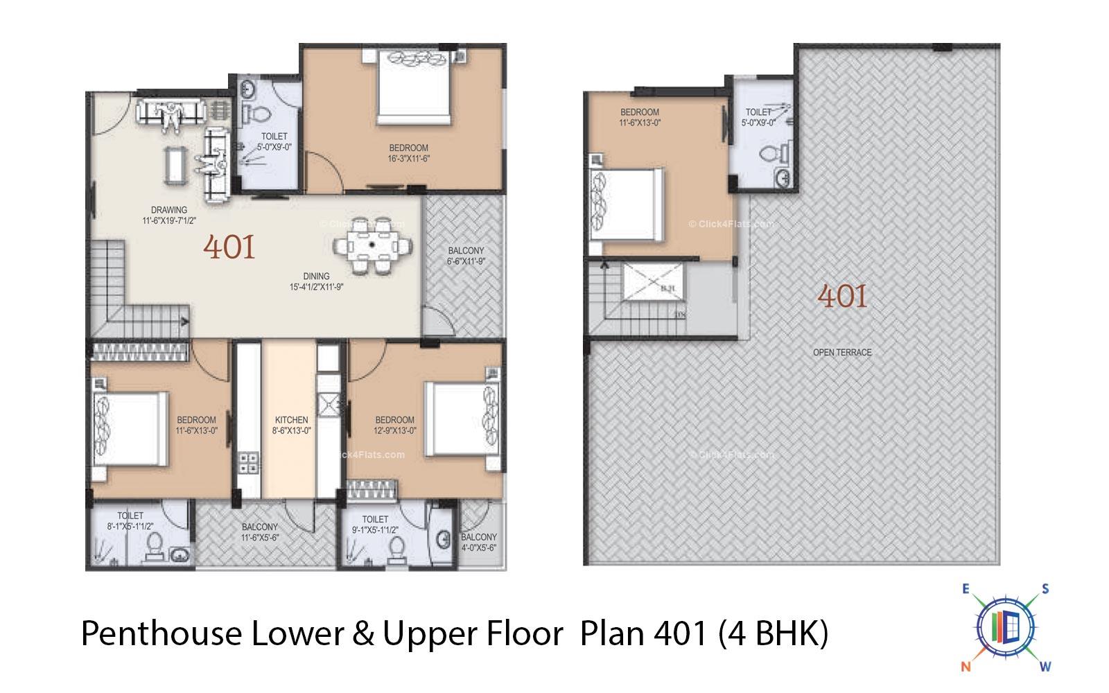 Kauls Gloria 4 BHK 