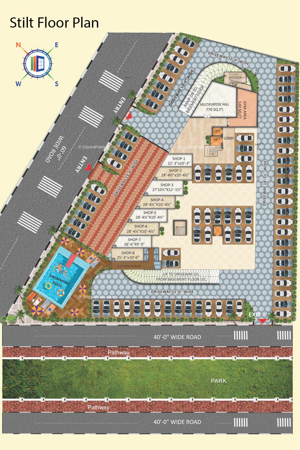 Gokul Vatika Stilt Floor Plan