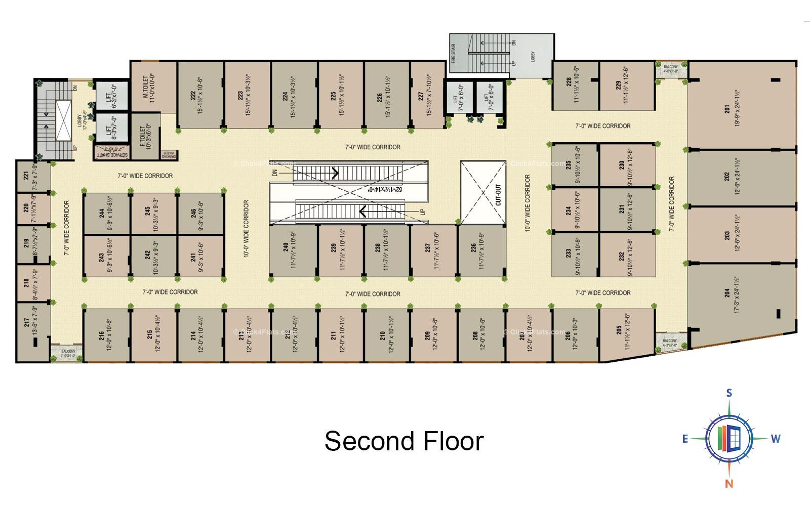 Golden Leaf Second Floor Plan