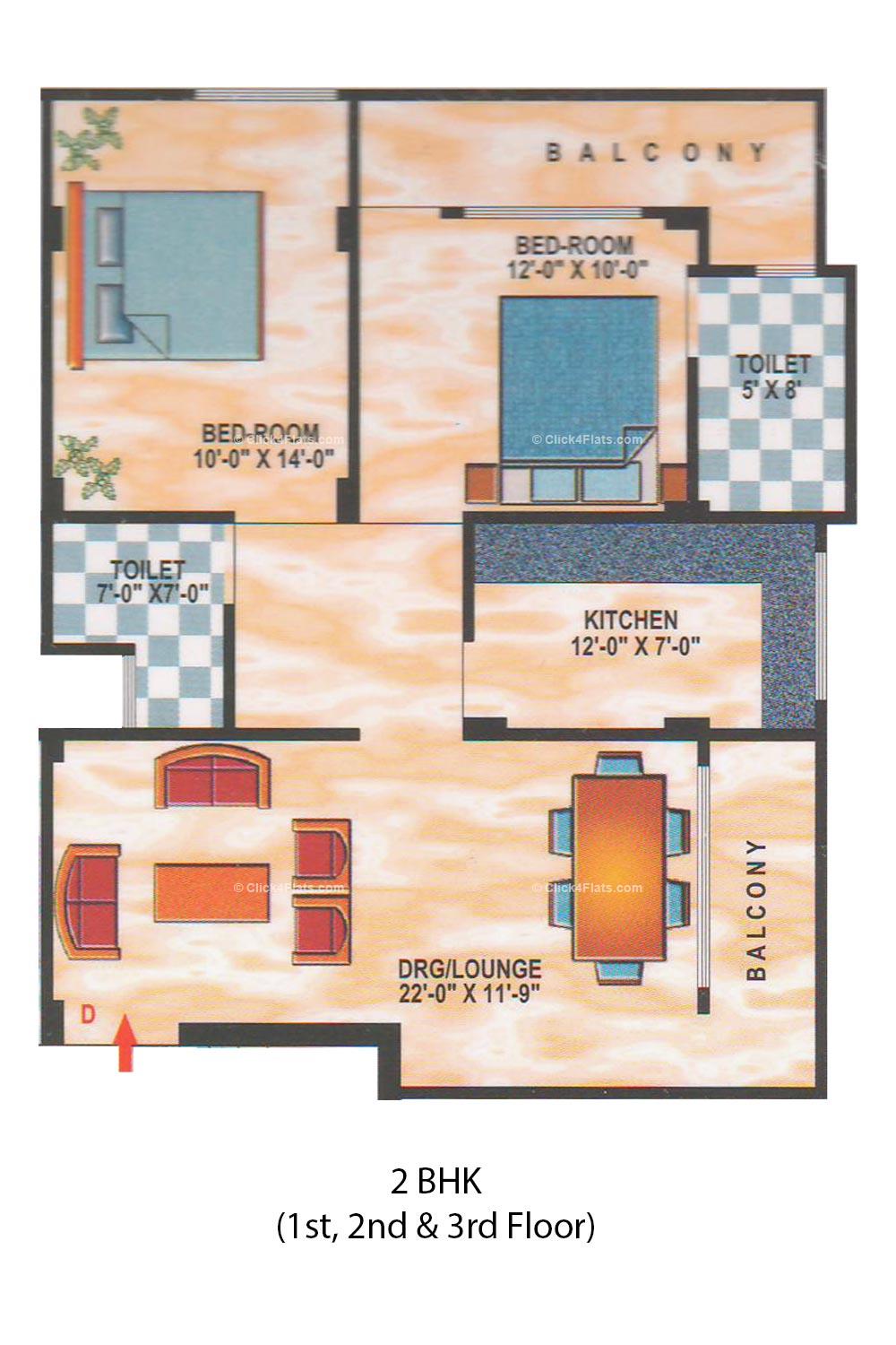 Golden Palace 2 BHK 