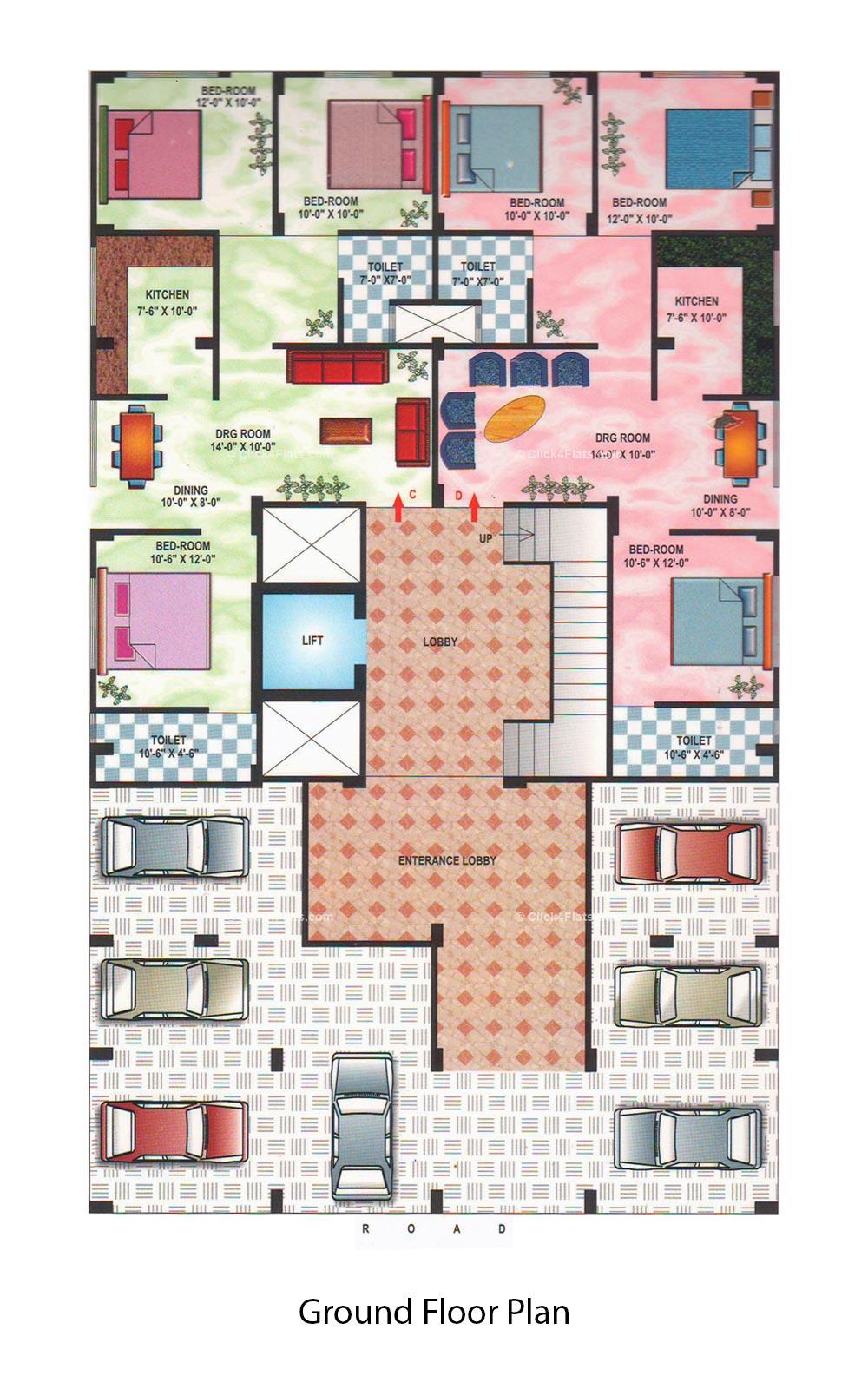 Golden Palace Ground Floor Plan