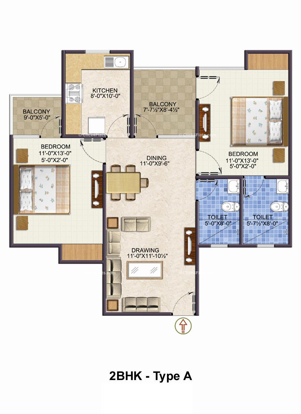 Samriddhi Seven Heaven 2 BHK 