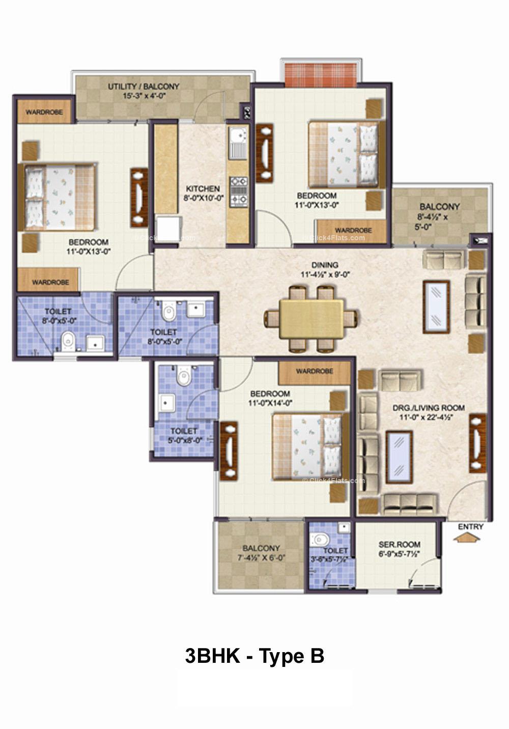 Samriddhi Seven Heaven 3 BHK 
