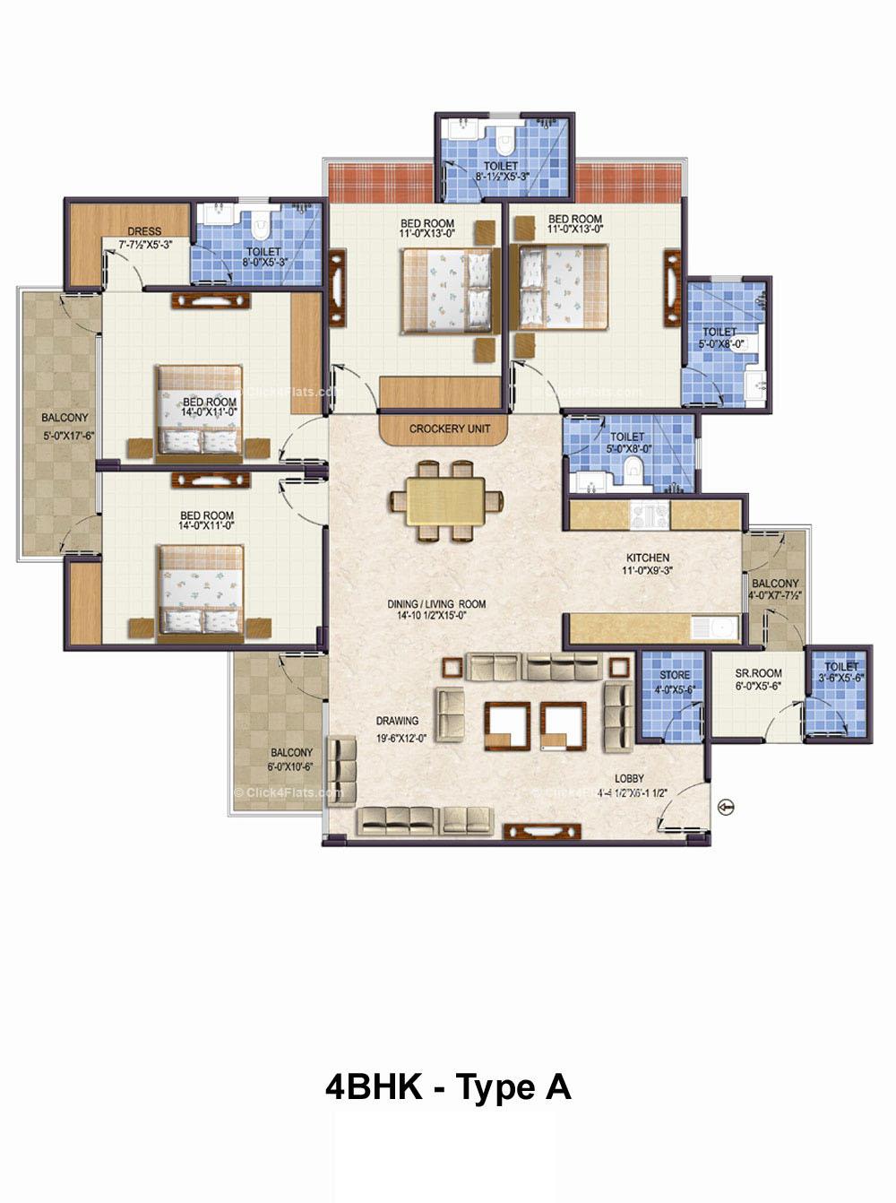 Samriddhi Seven Heaven 4 BHK 