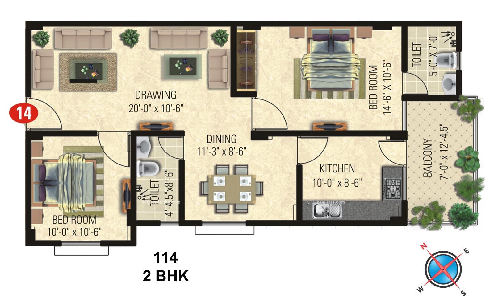 Vardhman Horizon 2 BHK 