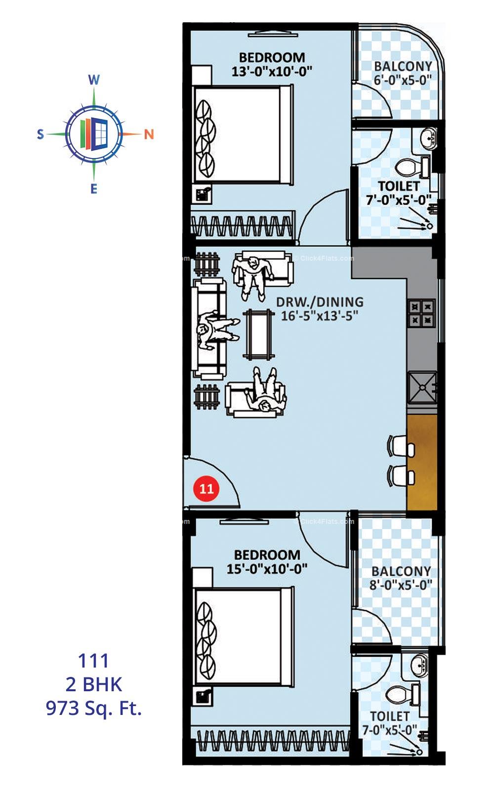 Imperial Heights 2 BHK 