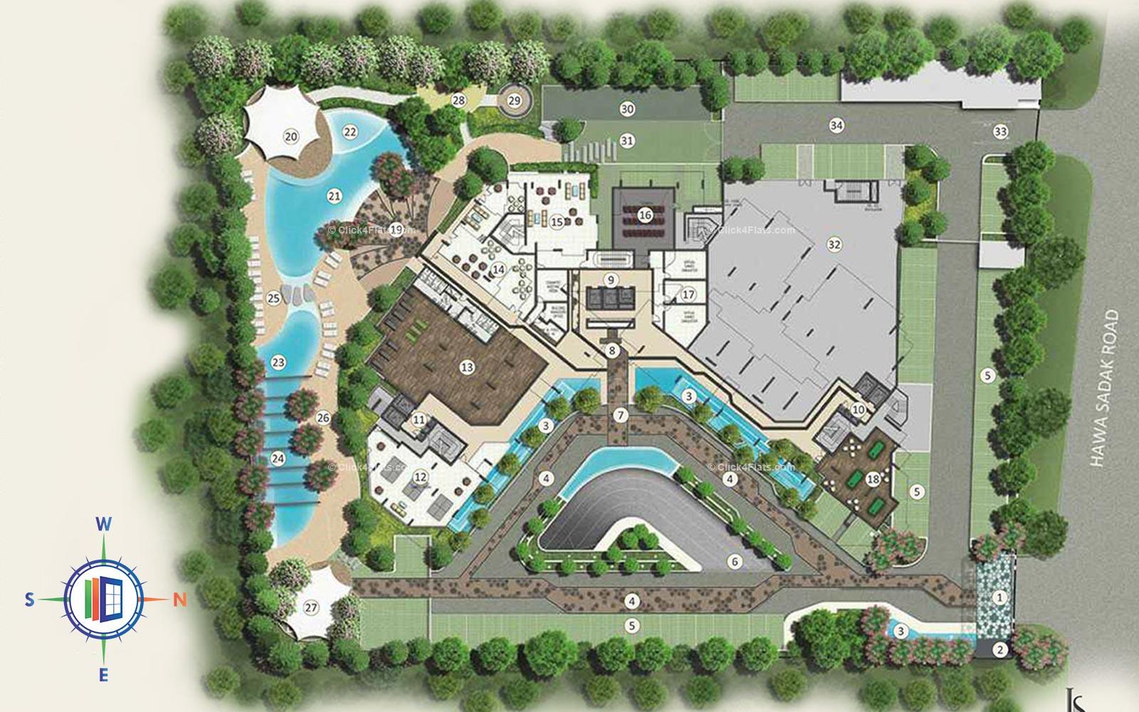 IS Paradise Ground Floor Plan