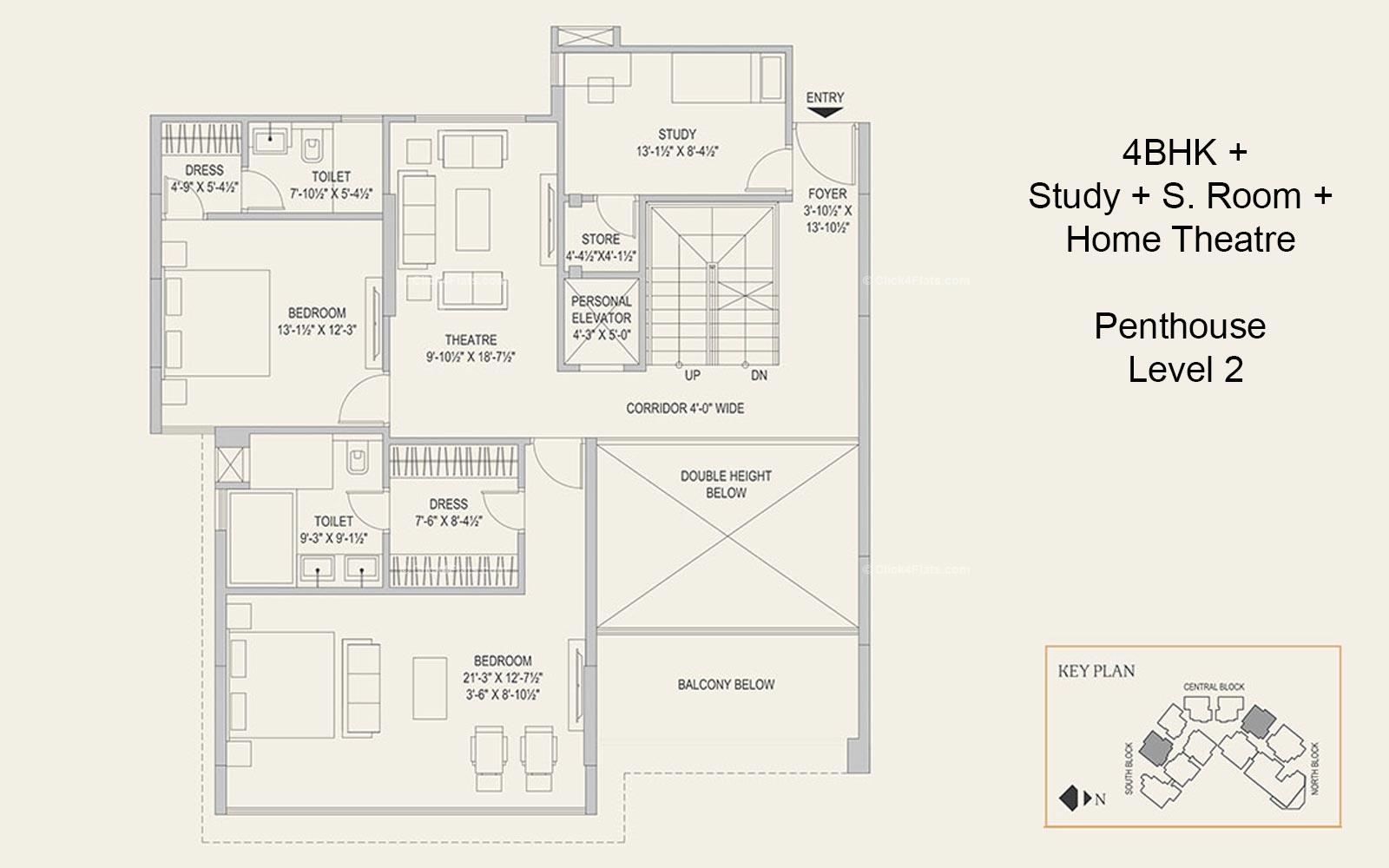 IS Paradise 4 BHK 