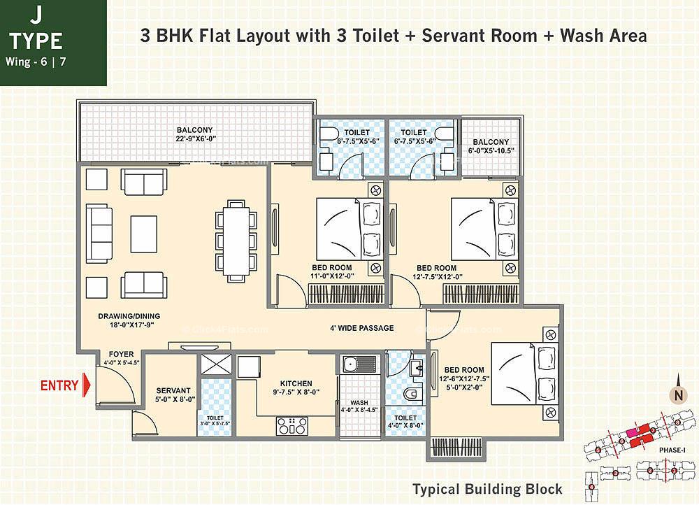 Hyde Park 3 BHK 