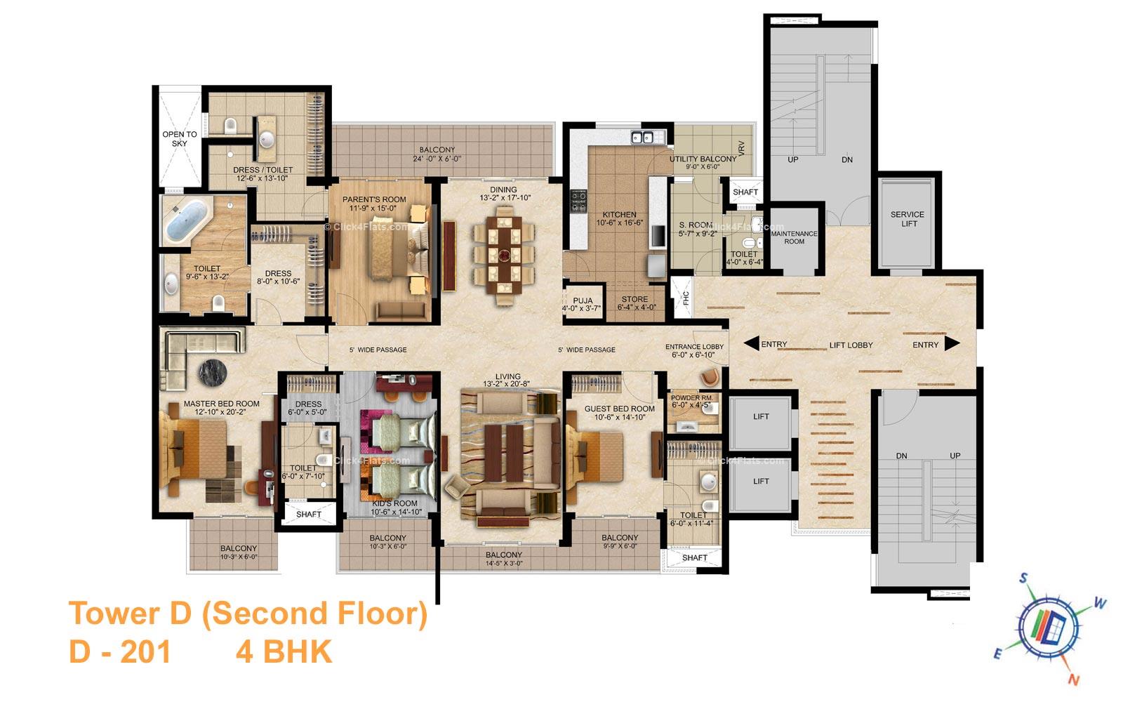 Jewel of India 4 BHK 3825 square feet