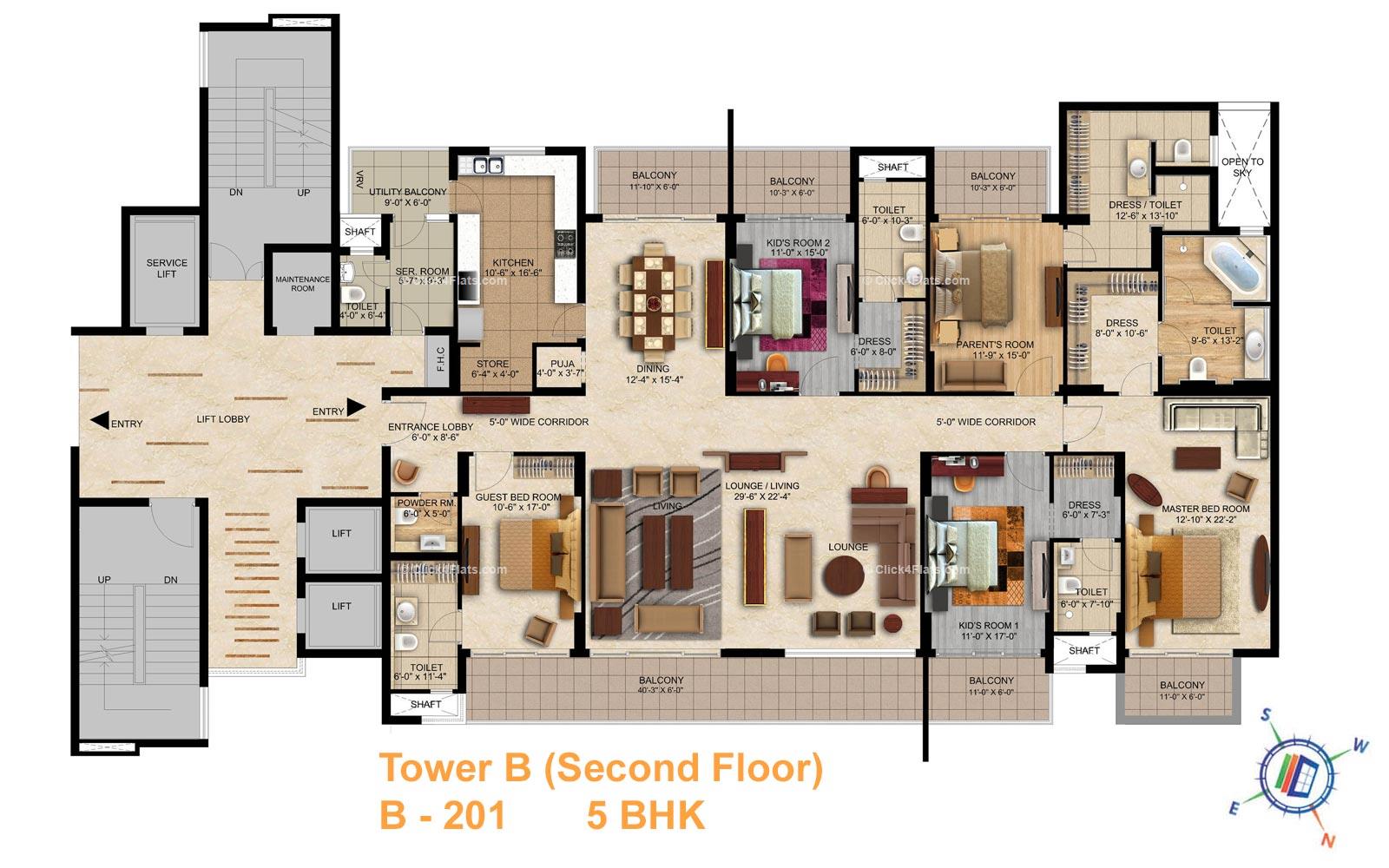 Jewel of India 5 BHK 4845 square feet