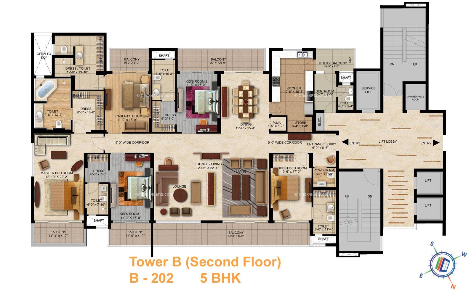 Jewel of India 5 BHK 4875 square feet