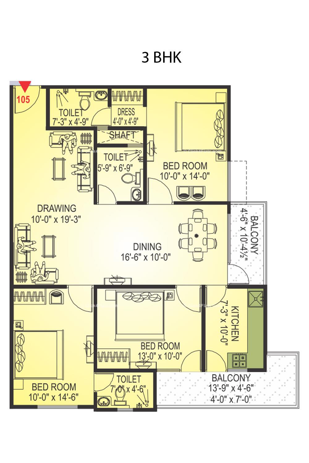 KarniKripa Homes 3 BHK 