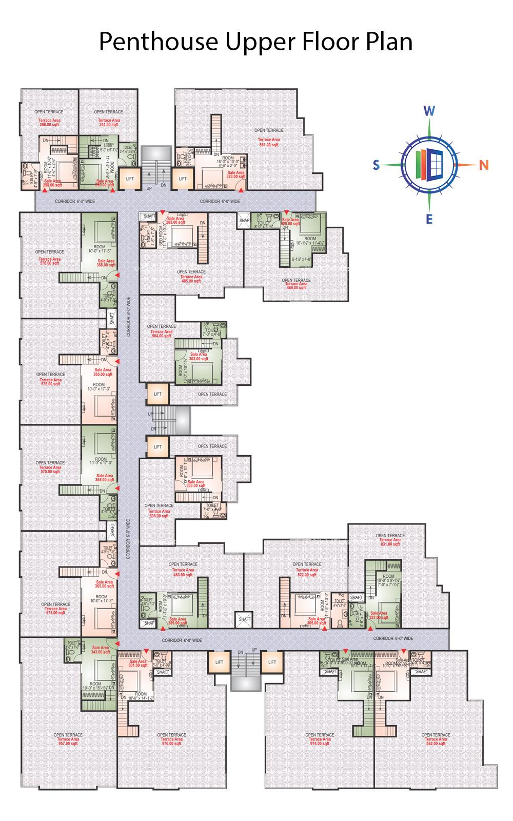 KarniKripa Homes Penthouse Upper Floor Plan