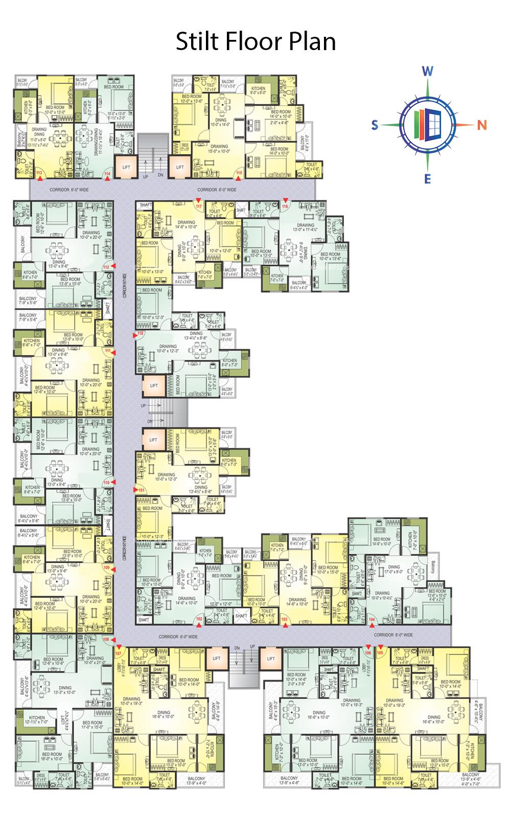 KarniKripa Homes Typical Floor Plan