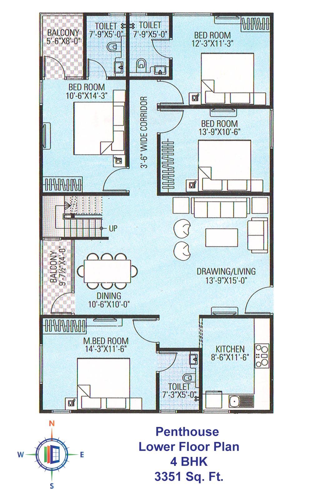 Krishna Residency 4 BHK 