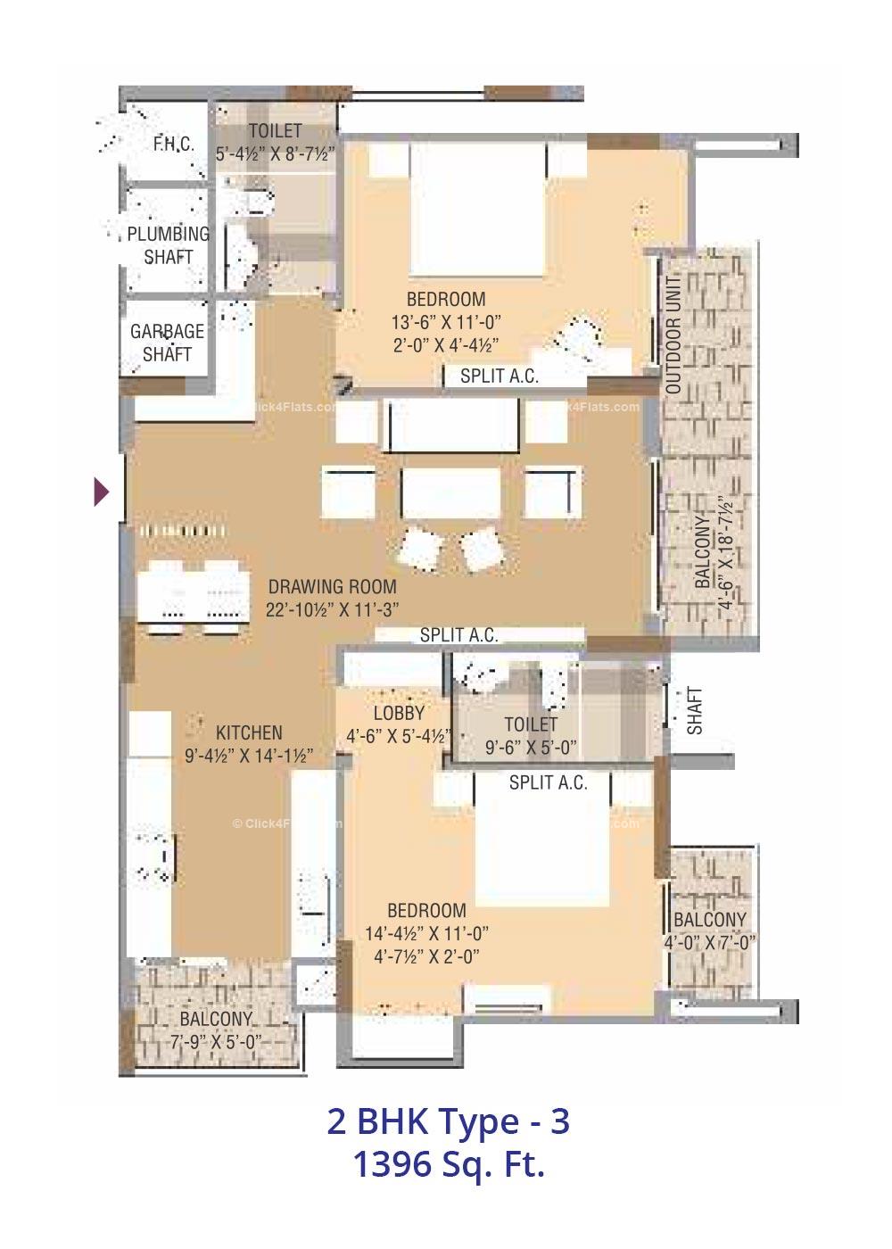 Mahima Panache 2 BHK 