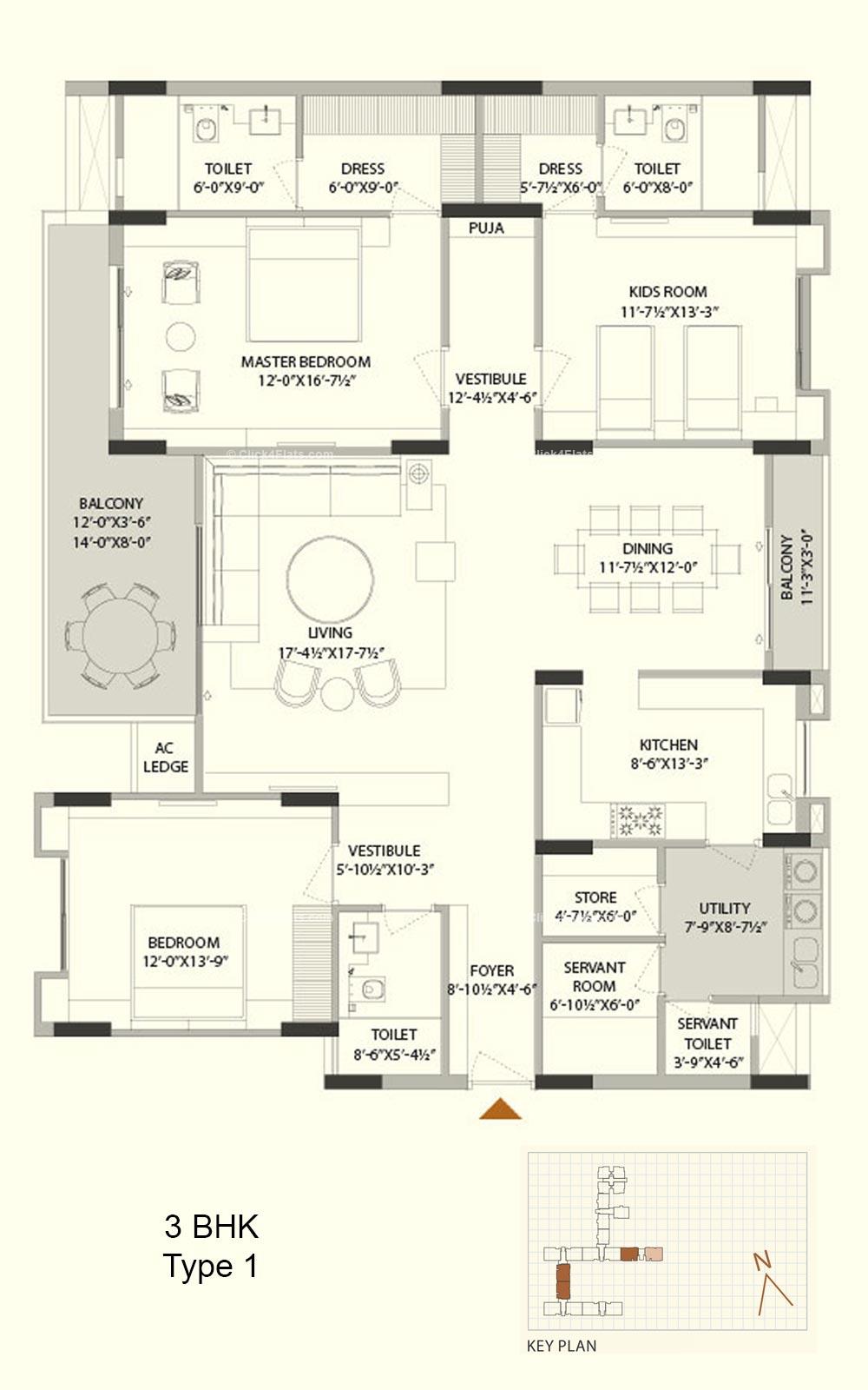 Mahima Elanza 3 BHK 