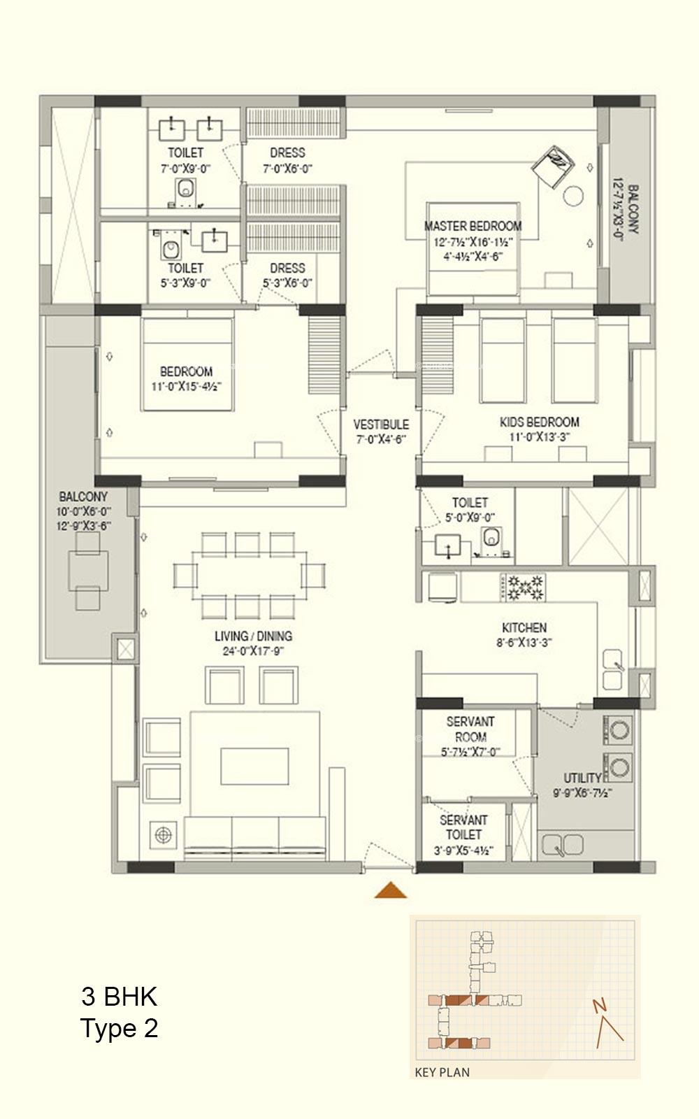 Mahima Elanza 3 BHK 