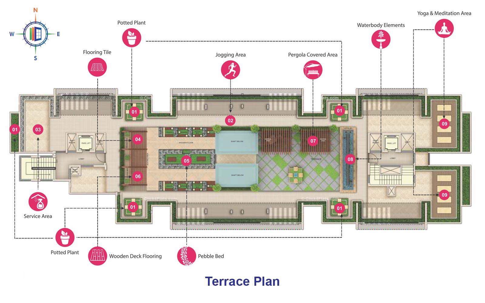 Mahima Uday Terrace Floor Plan