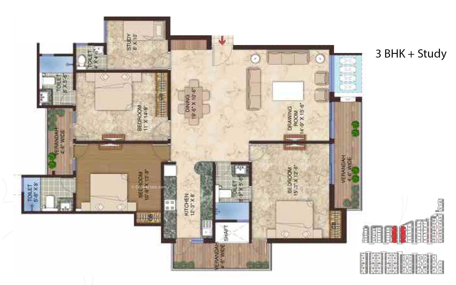 Manglam Aananda 3 BHK 