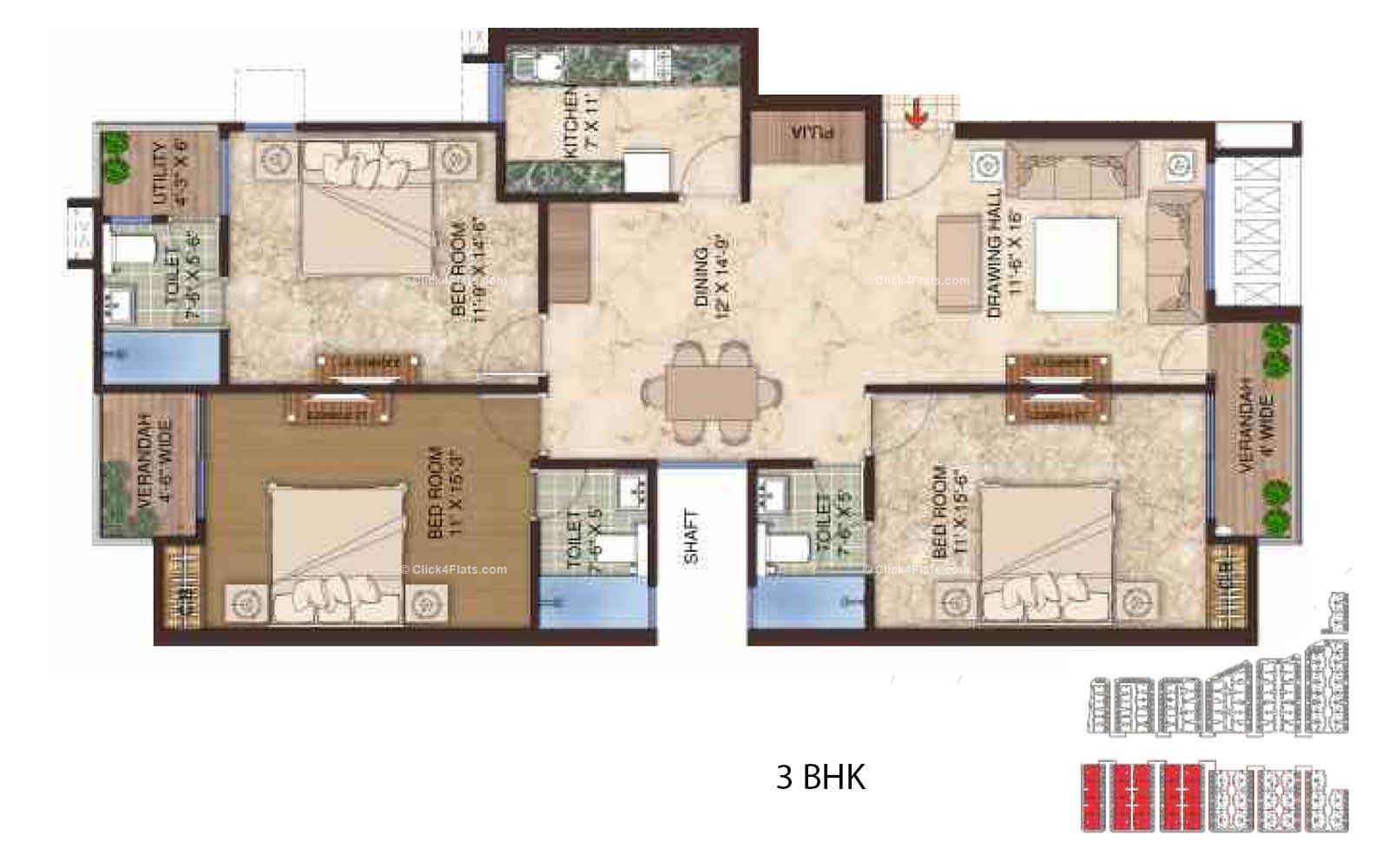 Manglam Aananda 3 BHK 