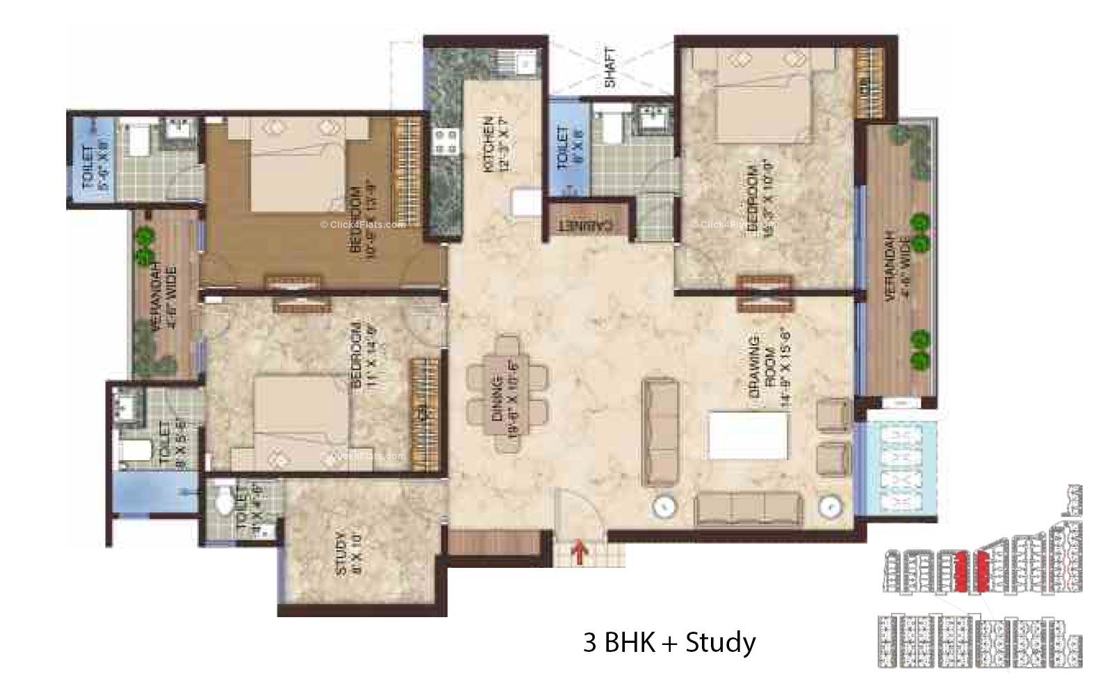 Manglam Aananda 3 BHK 