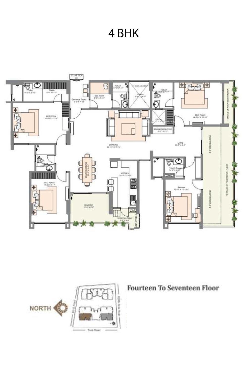 Radiance 4 BHK 