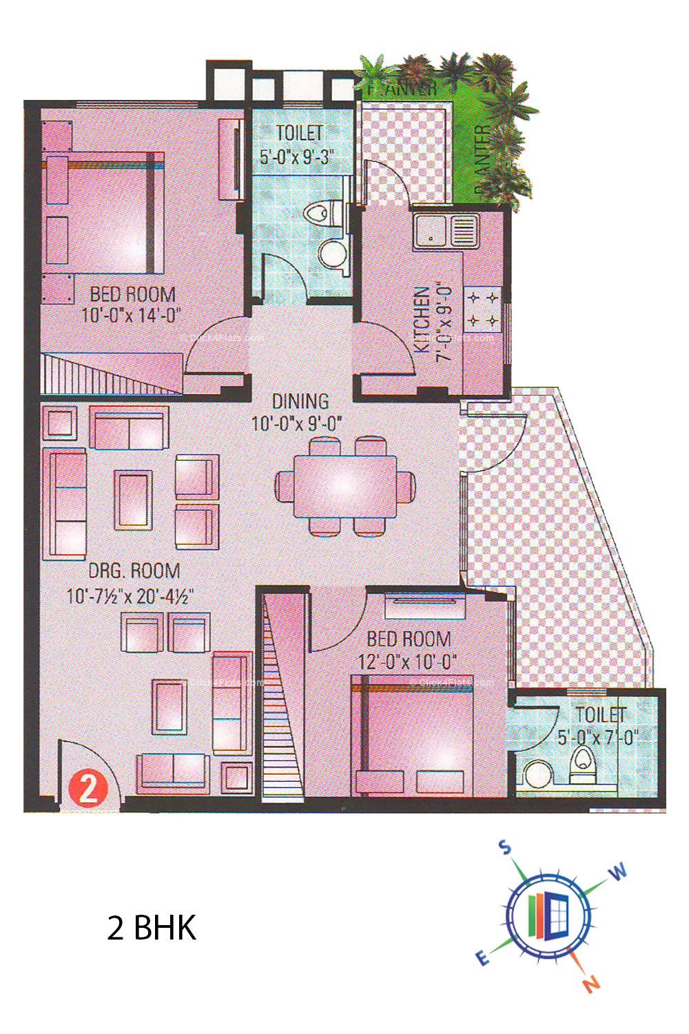 Mansarovar Heights 2 BHK 