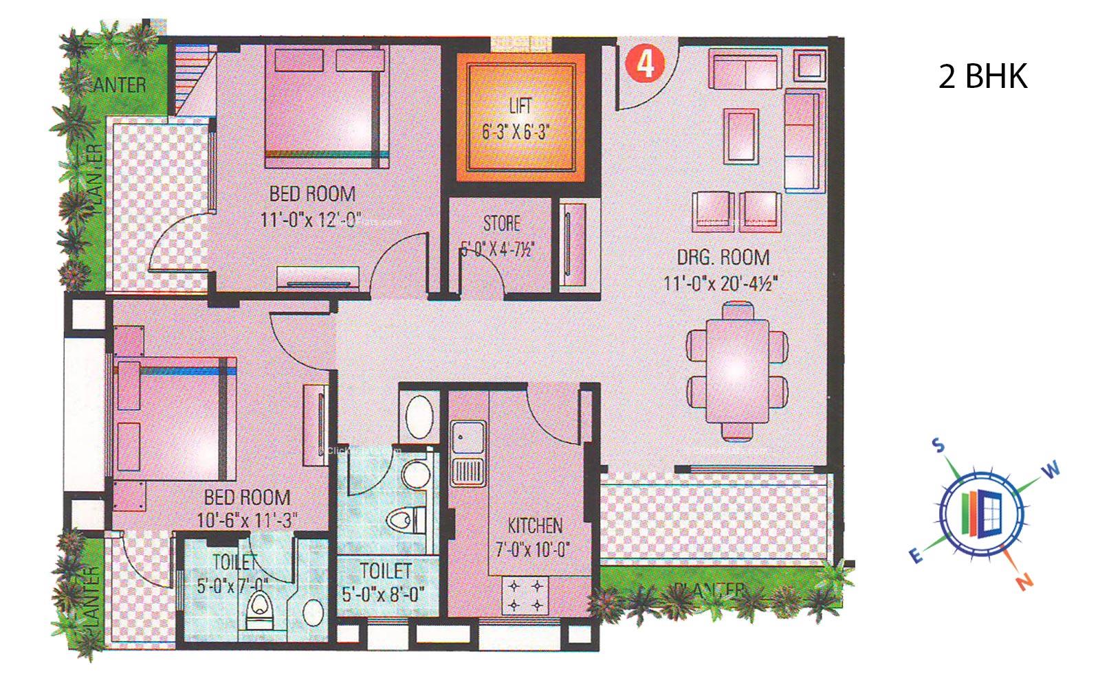 Mansarovar Heights 2 BHK 