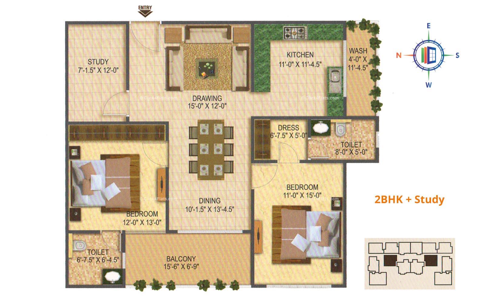 Melodia 2 BHK 