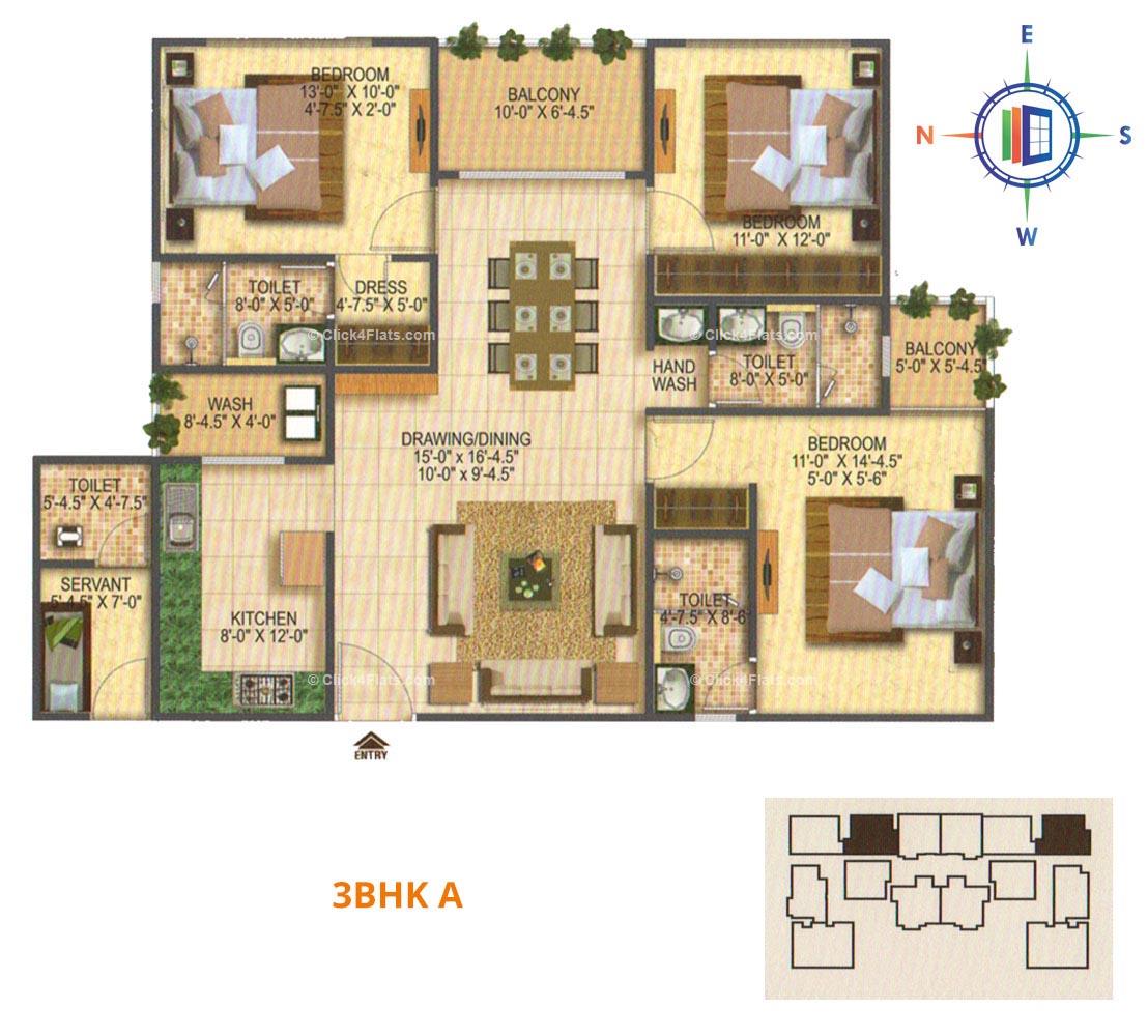 Melodia 3 BHK 