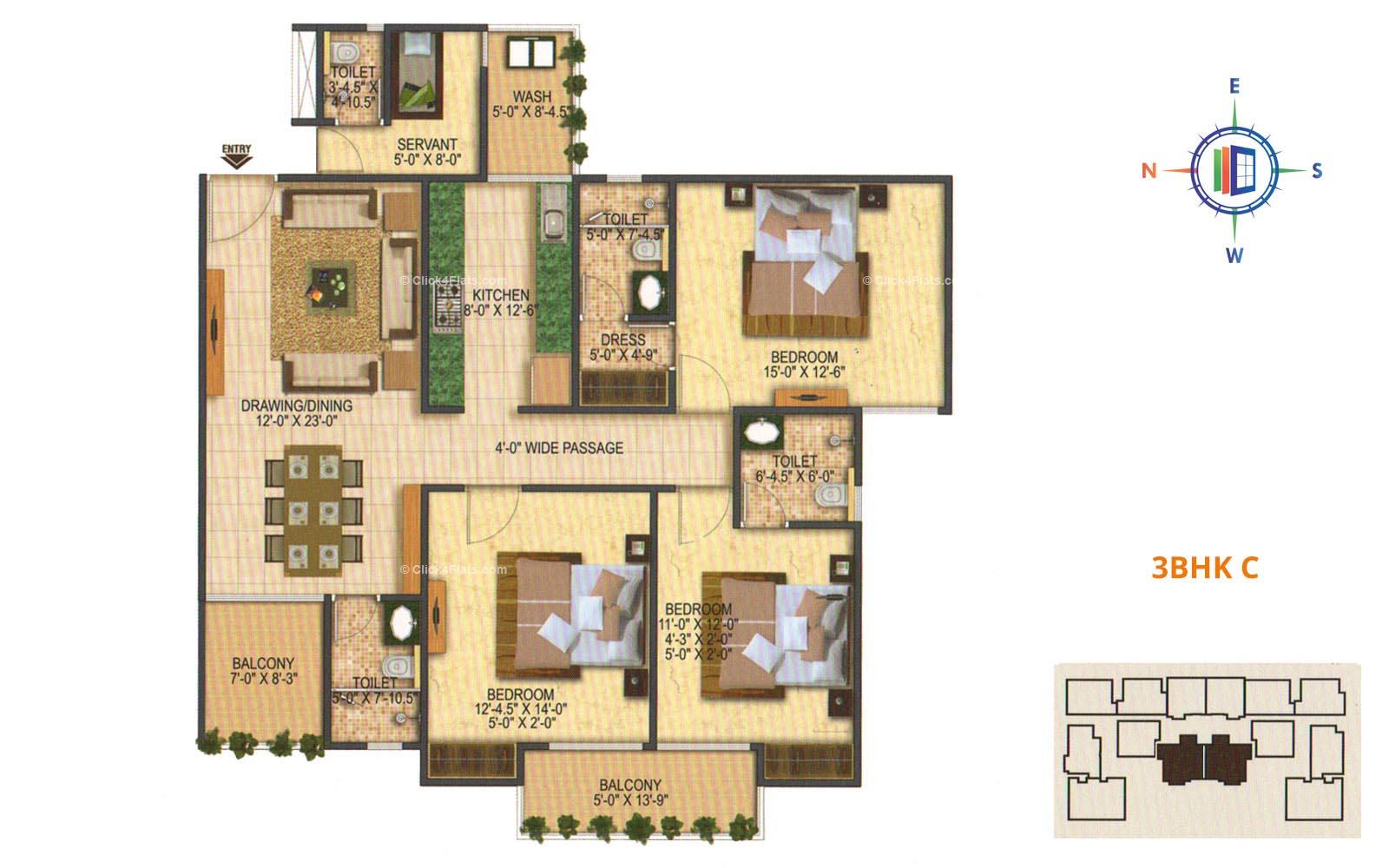 Melodia 3 BHK 