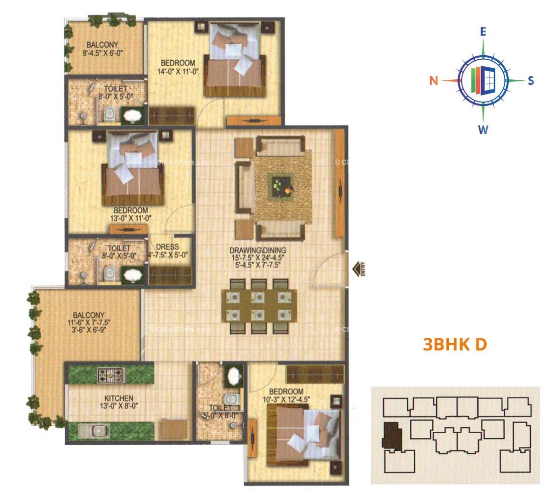 Melodia 3 BHK 