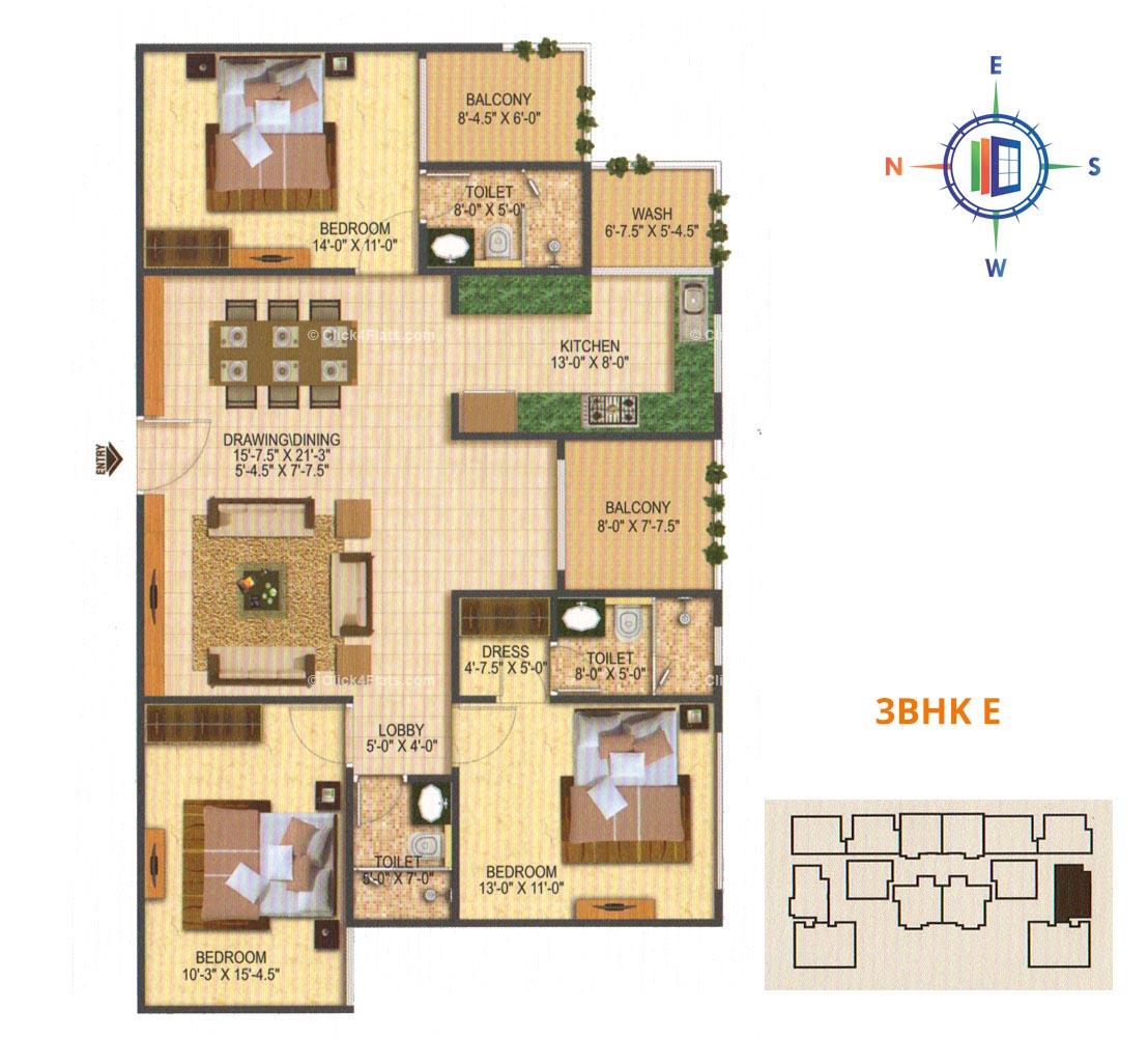 Melodia 3 BHK 