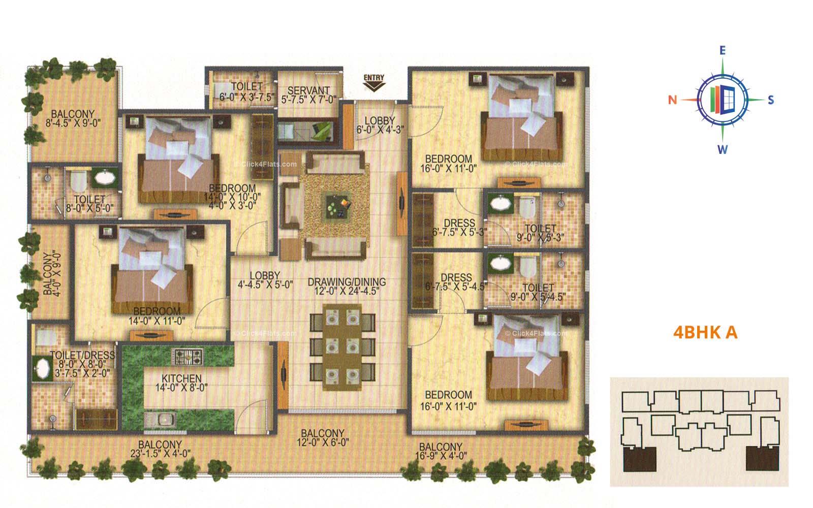 Melodia 4 BHK 