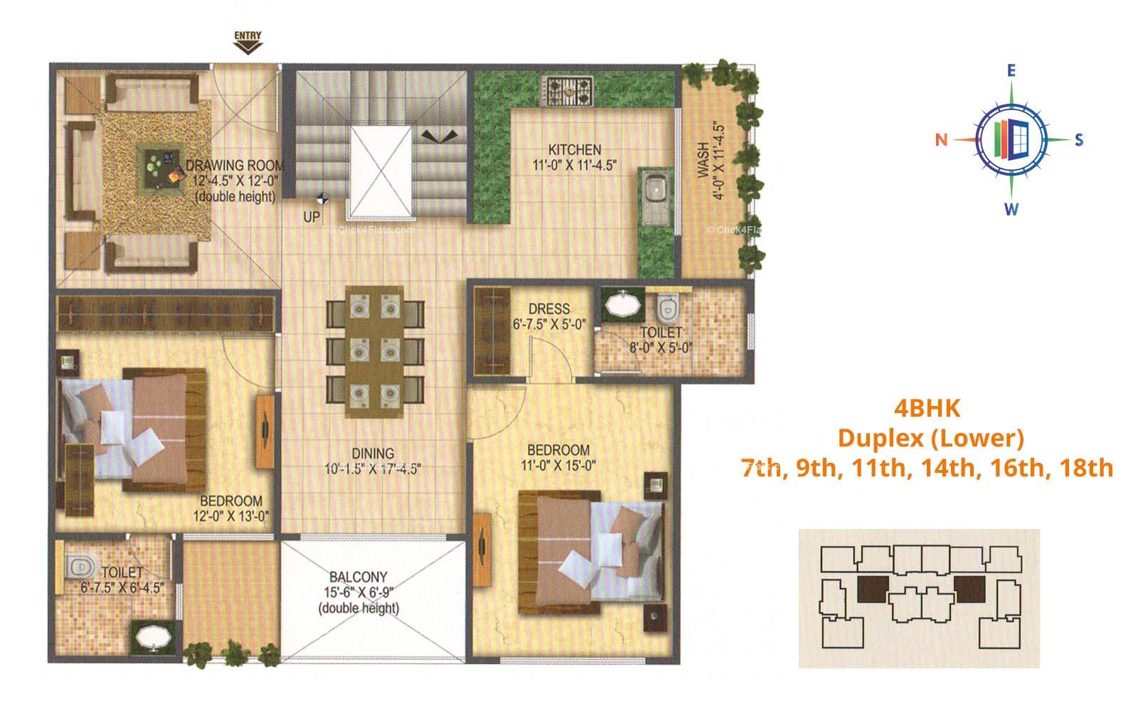 Melodia 4 BHK 