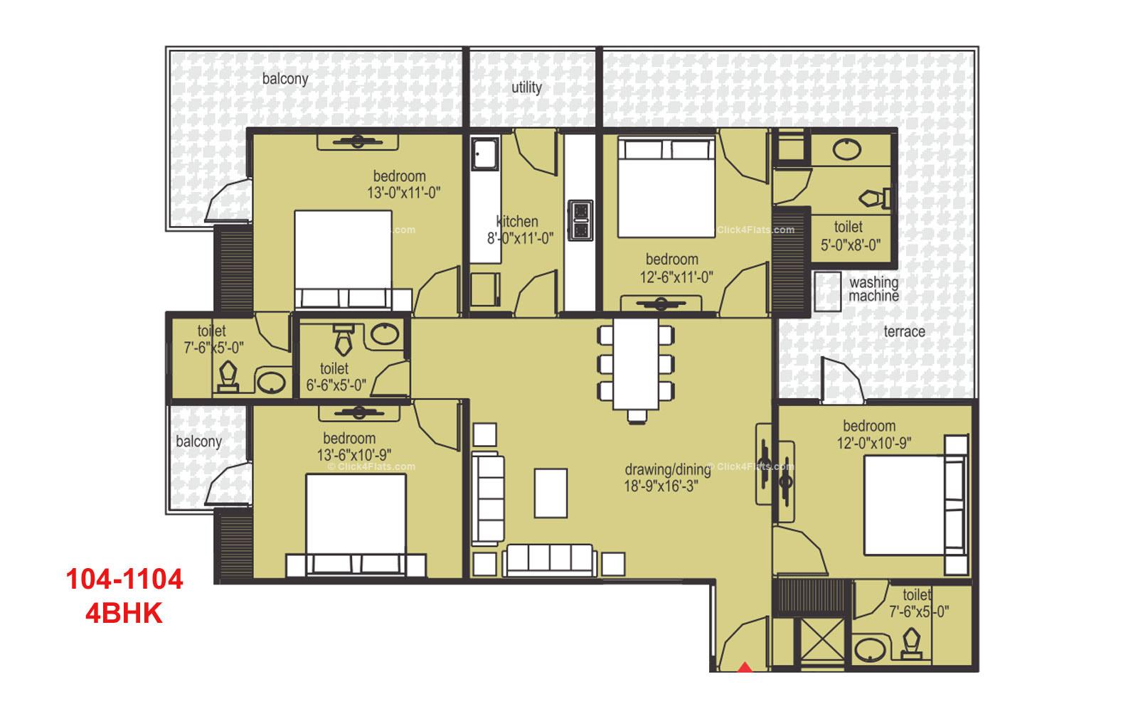 Midas Touch 4 BHK 