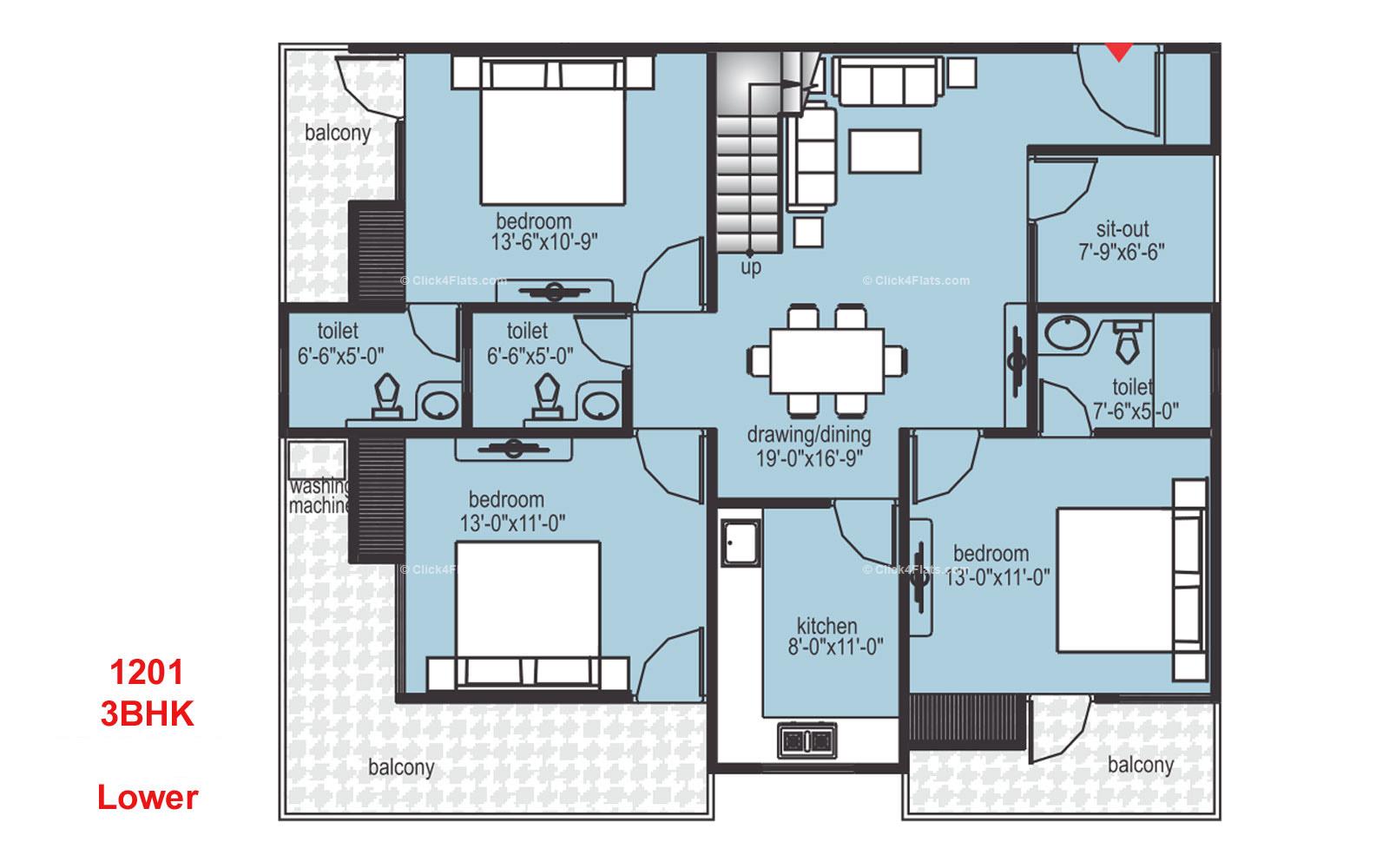 Midas Touch 3 BHK 