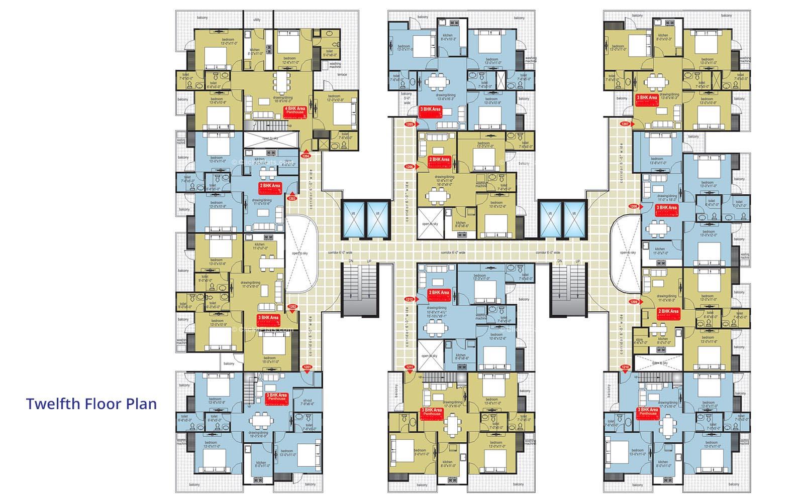 Midas Touch Twelfth Floor Plan