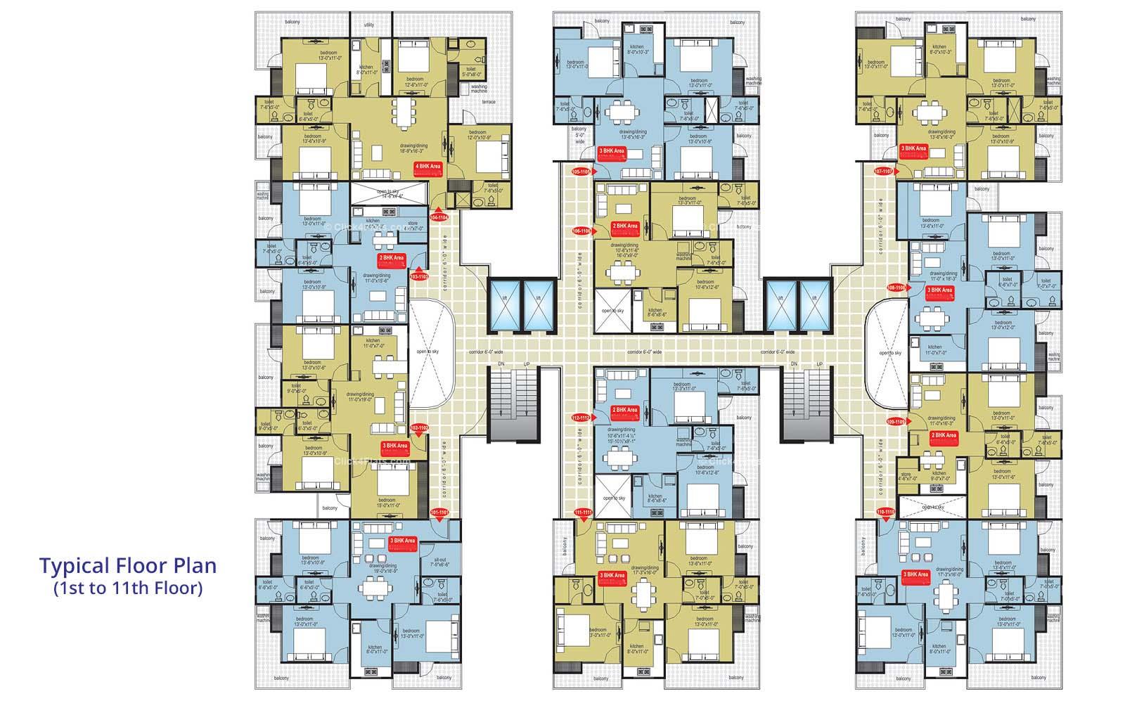 Midas Touch Typical Floor Plan