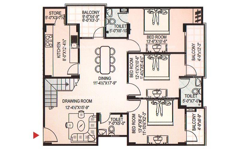 Okay Plus Green Heights 3 BHK 