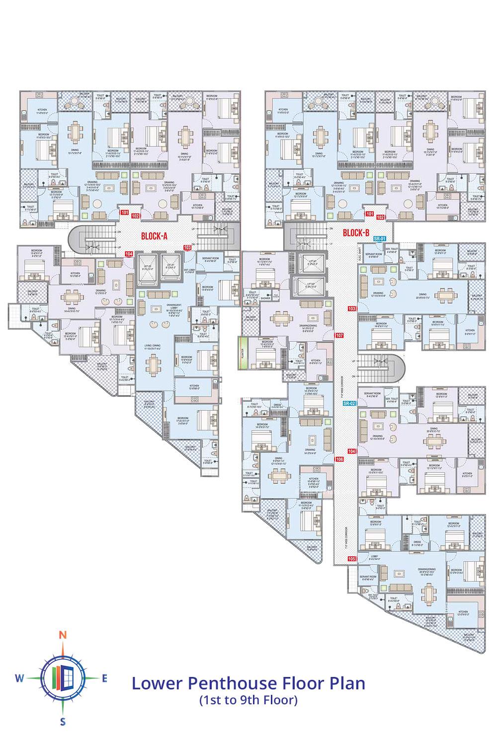 Shivgyan Casa Prime Typical Floor Plan