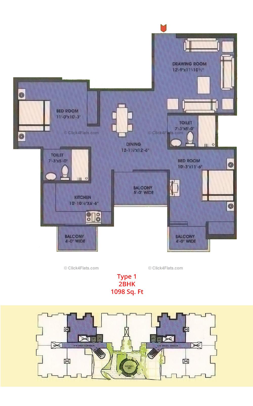 Royal Greens I 2 BHK 