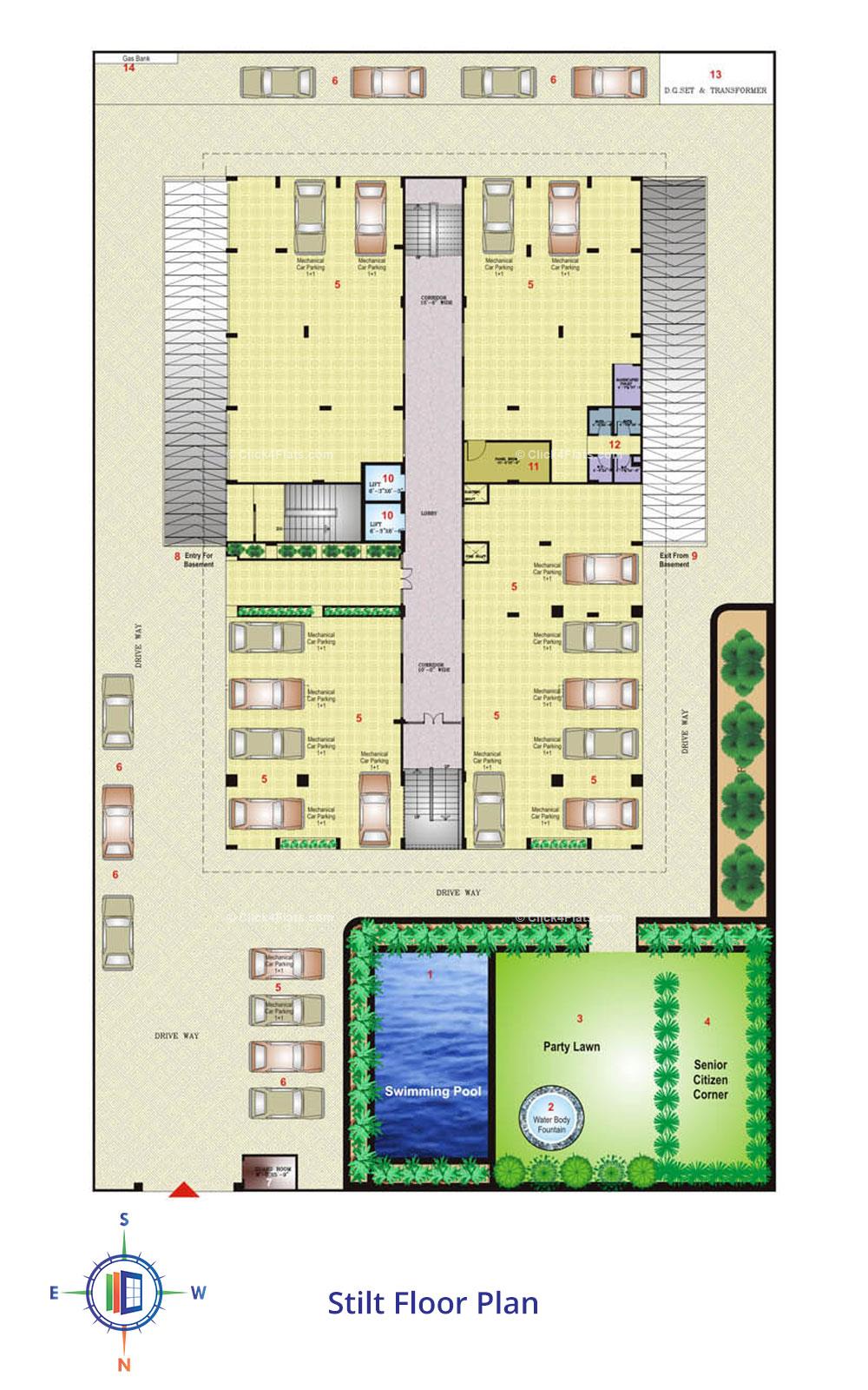 Okay Plus Anand Stilt Floor Plan